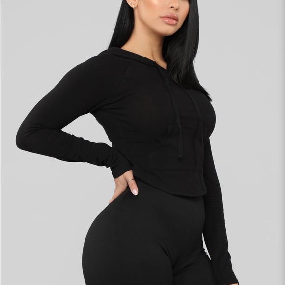 Fashion Nova Tops - Black Hoodie